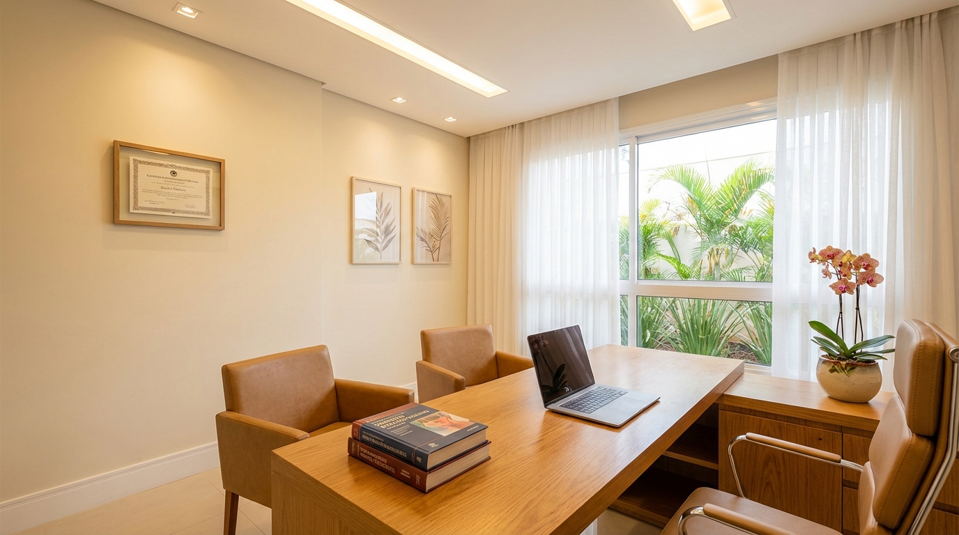 Consultório do Dr. Walter Zamarian Jr. em Londrina onde são realizadas consultas de lifting facial