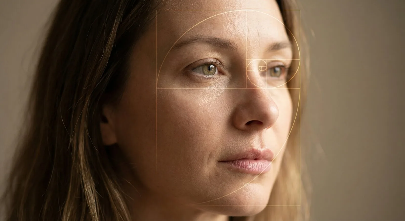 Paciente em avaliação de perfil nasal para harmonia facial e rinoplastia